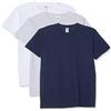 Fruit of The Loom Valueweight Tee, 3 Pack, T-Shirt Uomo, Multicolore (Heather Grey/White/Navy HW), Medium