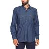 Carrera Camicia Uomo in Denim, Lavaggio Blu Medio (3XL)