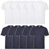 Fruit of the Loom - Iconic Tee, Lightweight Ringspun Tee, 5 Pack, T-Shirt Uomo