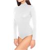 JADEA 2 Pezzi Maglia Girocollo Donna 4153 Manica Lunga in Cotone Elasticizzato, Bianco, M