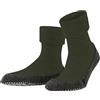FALKE Cosyshoe M Hp lana con suola in gomma 1 paio, Calze da casa Unisex Adulto, Verde Dark Moss 7617, 45-46