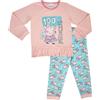 Peppa Pig - 100% Princess - Set Pigiama a Maniche Lunghe per Ragazze - 3-4 Anni: 104cm