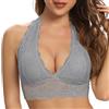 SHEKINI Reggiseno a Fiori per Donna Halter Bra Reggiseno a Triangolo Elegante Imbottito Bralette in Pizzo Reggiseno a Bustino Top Reggiseno Senza Ferretto Reggiseno Comodo…