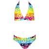 Landora Bikini da bambina a triangolo in verde/turchese - Oeko-Tex Standard 100, multicolore, 164