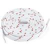 uxcell Sourcingmap 3 Paia Di Lacci Piatti Atletici In Twill Bicolore Per Unisex Tutti I Tipi Di Scarpe Da Ginnastica Casual Bianco-rosso 120 Cm/47.2