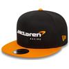 New Era 9FIFTY Snapback McLaren Racing Essentials Formula 1, Berretto Nero da Uomo, Nero, Taglia Medio-Grande