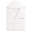 o-day Accappatoio Nido D'Ape Donna e Accappatoio Nido D'Ape Uomo in Cotone con Cappuccio Tasche e Cintura, Leggero e da Viaggio S-XXXL (IT, Testo, 3XL, Regular, Regular, Modello 1 - Bianco)