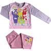 Teletubbies Set Pigiama a Maniche Lunghe per Ragazze - 3-4 Anni: 104cm