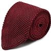 BRERA 67 Cravatta Uomo Bordeaux Elegante | Cravattino per Completo 150x7 | Cravatte Slim per Vestito da Cerimonia e per Abiti da Lavoro - Bordeaux Rete