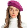 ZLYC Berretto da Donna in Stile Francese, Classico, Lana, Taglia Unica