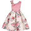 BUNNY LULU Filles Robe inclinée épaule Demoiselle d'honneur des Enfants Bal