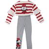 CERDÁ LIFE'S LITTLE MOMENTS Tuta Minnie cotone per bambini, set comodo e morbido uso quotidiano/abbigliamento sportivo per bambini Minnie/taglia 3,4,5 o 6 anni, rosso, 5 anni
