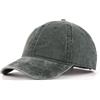 Zylioo Berretto da baseball oversize XXL in denim lavato, grande cappello da papà sbiadito, berretto da golf con corona morbida per teste grandi 55,9 - 64,8 cm, Verde militare, L/XL