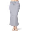 TRENDMALLS Sottogonna modellante in lycra spandex saree da donna, misto cotone, sottoveste, silhouette, gonne da donna, modellante