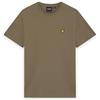 Lyle & Scott Uomo T-Shirt Tinta Unita con Logo, Khaki Ash, S