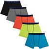 Fruit of the Loom Boxer per Ragazzi e Bambini, Senza Etichetta e Traspirante, Confezione Multipla di Colori Assortiti
