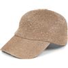 styleBREAKER Cappellino Baseball Donna con Paillettes Intrecciate | Cappellino 6 pannelli, fascia tergisudore, visiera curva, regolabile con fibbia in metallo (54-59 cm)