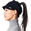 CHARM Bandana Fascia Capelli con Visiera - Uomo Donna Cappello Anti UV Berretto Estiva Cappellino Nero