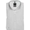 OLYMP Level Five Body fit Camicia a maniche lunghe, bianco senza gemelli bianco 45