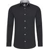 Rusty Neal Camicia da uomo Premium Slim Fit a maniche lunghe, elasticizzata, colore grigio, con collo a ventaglia, per il tempo libero, M