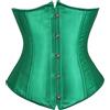 Kelvry Corsetto sottoseno da donna in raso con lacci Plus Size S-6XL