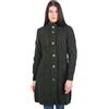 SAOL Cardigan irlandese in 100% lana merino da donna con bottoni a nodo celtico Aran Long Outdoor Cable Knit Coatigan, verde militare, L