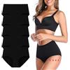 Lohhbve 5 Pack Heavy Flow Assorbente Periodo Mutandine per Le Donne Mid-High Vita Menstruale Leakproof Knickers Postpartum Breve Biancheria Intima