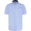 D555 James Basic Oxford - Camicia a maniche corte da uomo, taglie forti, 5 colori, da 2XL a 6XL, Marina Militare, 8XL