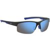 Polaroid Sunglasses da uomo, Matte Black Blue, 0