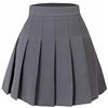 HOEREV Minigonna Pieghettata a Vita Alta Gonna Corta per Tennis Skateboard e Scuola per Donne e Ragazze EU 42 IT 48, XXL,girovita 84 cm
