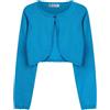 BlackButterfly Bolero Bambina Cotone Smerlato, Blu Acqua, 11-12 Anni