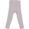 Cosilana - Mutande lunghe/legging per bambino, 45% cotone biologico KBA, 35% lana biologica kbT, 20% seta, grigio mélange, 24 mesi