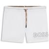 Boss Uomo Costume da Bagno Short 50469280 Poliammide Bianco L
