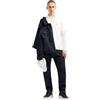 Armani Exchange T-Shirt a Maniche Lunghe da Uomo con Logo Ricamato, Bianco Sporco, S