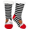 ZFSOCK Calze Pantofole Donna Antiscivolo: Invernali Termiche Calzini Divertenti Fantasia Animale Modello Per Donna Mamma Natale Regali Capodanno 1 Paio 35-41 Gatto blu navy