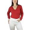 Win's Maglione Donna Scollo a V in Kashmir, Made in Italy