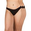 A.A UNDERWEAR - Mutande da Donna a Vita Bassa Slip in Morbido Cotone e Modal, Pacco da 3 Nero. M