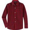 Spring&Gege Camicia da ragazzo a maniche lunghe, in popeline scozzese, button down, uniforme scolastica, 13-14 Anni