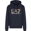 EA7 Emporio Armani Felpa Uomo con Cappuccio Logo Series in Cotone Stretch con Maxi Logo 7M001190AF17787 8033995837001 - M Armani Blu M