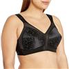 Playtex 18 Hour - Reggiseno senza ferretto, con spalline Comfort Nero 50 D