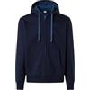 NORTH SAILS Felpa Hoodie Uomo in Cotone Organico con Zip e Logo Ricamato