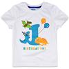 AMZTM 1st Boy Dinosaur Birthday Shirt Dinosaur First Birthday Outfits for Toddler Baby