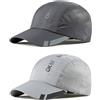 AYPOW 2 Confezioni Cappello da Baseball Uomo Donne, Sport Aperta Cappellino Visiera Asciugatura Rapida, Traspirante Leggero Pieghevole Cappellini da Sole Estivo Berretto Baseball Regolabile Snapback