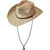 Carnavalife Cappello da Cowboy in paglia jeans Panama con fascia occidentale unisex taglia unica uomo donna per estate Coachella spiaggia stile country brasiliano Boemia Indiana Rafia naturale, XH-63, Taglia