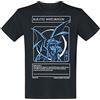 Yu-Gi-Oh! Yu Gi Oh! Blue Eyes White Dragon Uomo T-Shirt Nero S 100% Cotone Regular