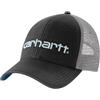 Carhartt Cappellino da uomo in tela con logo, Nero/Blu Orizzonte Scuro, Taglia unica