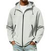 DUHGBNE Giacca Primaverile Uomo Giubbino Primaverile Uomo Giubbotto Leggero Lunga Maniche con Zip Giacca Sportiva e Tasche Cappuccio Antivento Sportiva Giacche