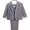 Lito Angels Children's Apparel Lito Angels Completo Elegante per Bambino Bimbo Neonato Maschio, Smoking per Matrimonio Cerimonia, Blu Reale/Nero/Avorio/Bianco