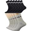 Fila Calze Sportive (Pacco da 12) Uomo (IT, Numero, 39, 42, Regular, Regular, 6 Nero/6 grigio)