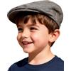 mintgreen mingtgreen Bambino Cappello Piatto Motivo a Spina di Pesce Vintage Cappello